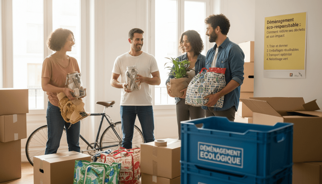 Déménagement éco-responsable : Réduire ses déchets et son impact environnemental